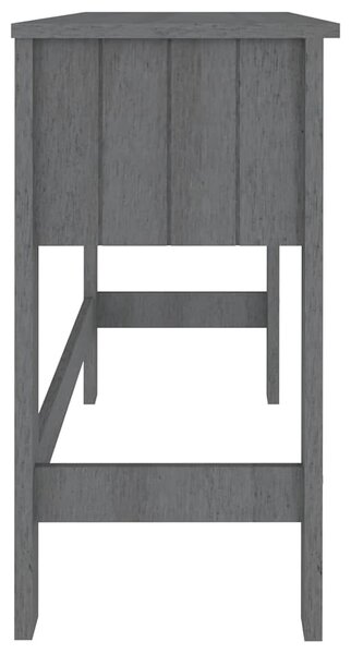 HAMAR sötétszürke tömör fenyőfa íróasztal 110 x 40 x 75 cm