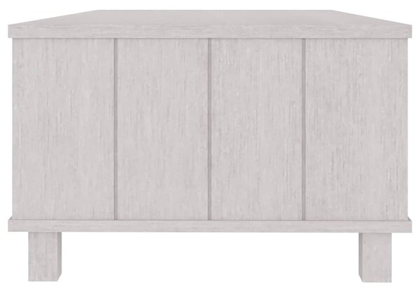HAMAR fehér tömör fenyőfa dohányzóasztal 100 x 55 x 35 cm