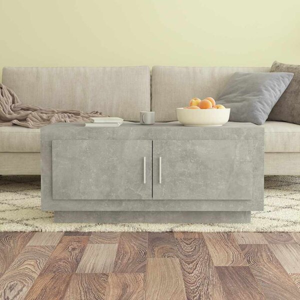Betonszürke szerelt fa dohányzóasztal 102x 50 x 45 cm
