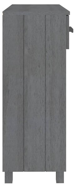 HAMAR sötétszürke tömör fenyőfa tálalóasztal 90 x 35 x 90 cm