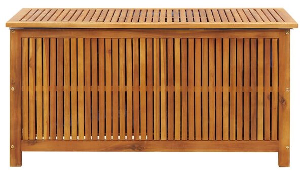 Tömör akácfa kerti tárolóláda 113 x 50 x 58 cm