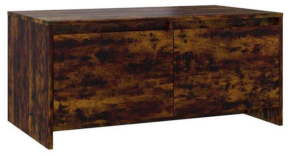 Füstös tölgy színű szerelt fa dohányzóasztal 90x50x41,5 cm