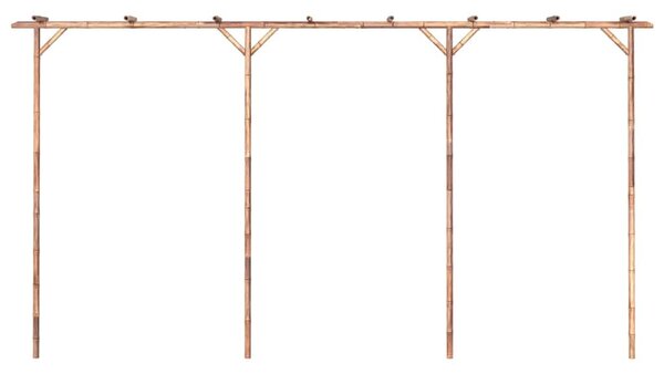 Bambusz pergola 385 x 40 x 205 cm