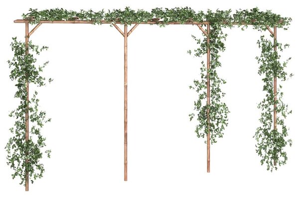 Bambusz pergola 385 x 40 x 205 cm