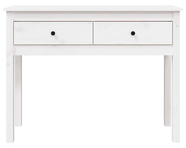 Fehér tömör fenyőfa tálalóasztal 100 x 35 x 75 cm