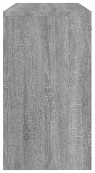 Szürke sonoma faanyag fiókos/rekeszes íróasztal 100x40x73 cm