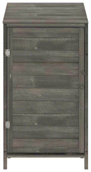 Antracitszürke tömör fenyőfa kerti fészer 55 x 52 x 112 cm