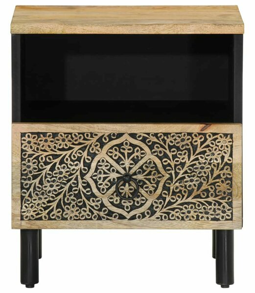 VidaXL Mangófa Éjjeliszekrény Szett - 2 db - 40x33x46 cm