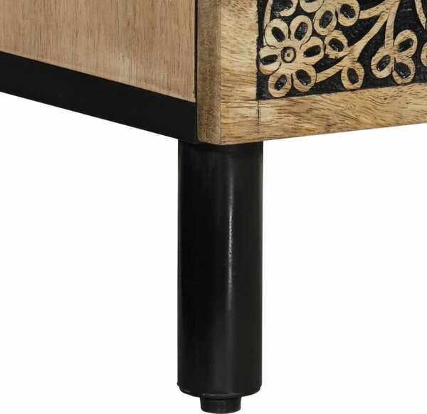 VidaXL Mangófa Éjjeliszekrény Szett - 2 db - 40x33x46 cm
