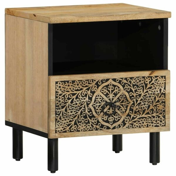 VidaXL Mangófa Éjjeliszekrény Szett - 2 db - 40x33x46 cm