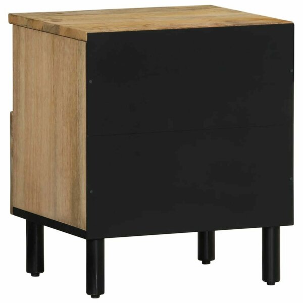 VidaXL Mangófa Éjjeliszekrény Szett - 2 db - 40x33x46 cm