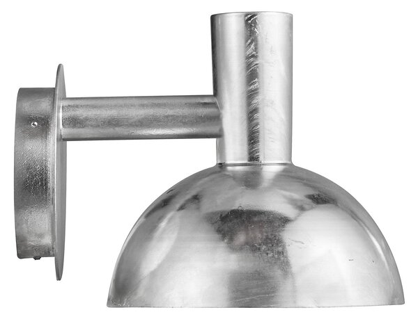 Nordlux Kültéri fali lámpa Arki krómozott tengervízálló Ø 20 cm, dimmelhető, Alu / szürke / cink, fém, Modern