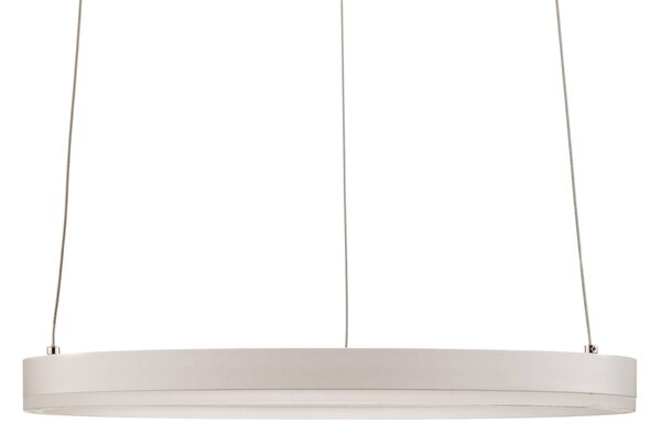 Arcchio Albiona LED lógó világítás, fehér, 1 gyűrű, Ø 40 cm, dimmelhető, Fehér / opál, Konyha, fém, Modern
