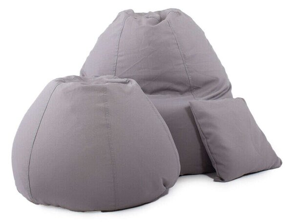 ALL IN Tini Babzsákfotel Garnitúra - Szürke