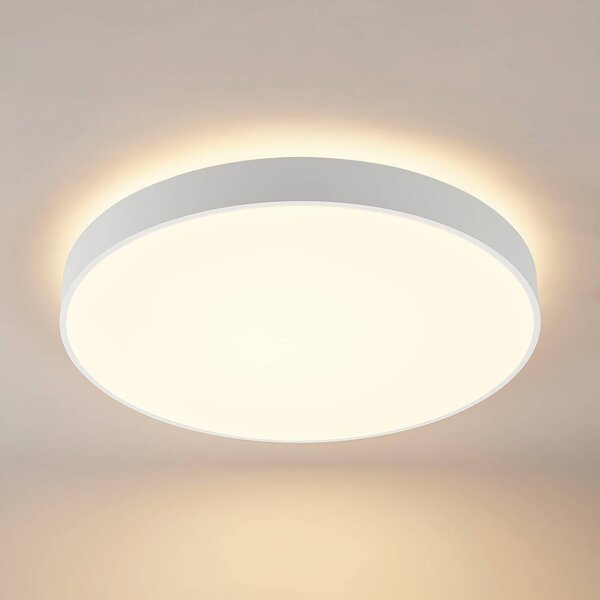 Arcchio LED mennyezeti lámpa Vanida, fehér, Ø 60 cm, fel/le, dimmelhető, Fehér / opál, Konyha, Alumínium, Modern