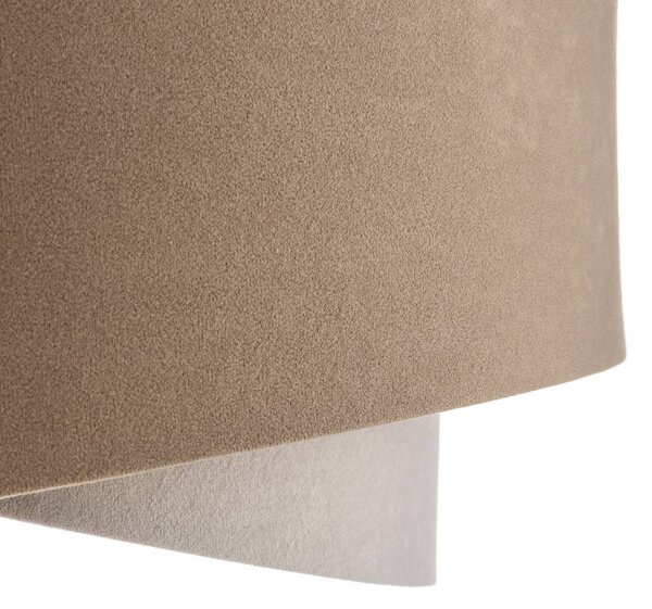 Maco Design Vivien függő lámpa, háromszínű, krém/fehér/arany, dimmelhető, Krém / borostyánsárga, Nappali / Étkező, Textil / szövet / selyem, Modern