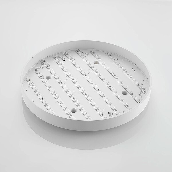 Arcchio LED mennyezeti lámpa Vanida, fehér, Ø 60 cm, fel/le, dimmelhető, Fehér / opál, Konyha, Alumínium, Modern