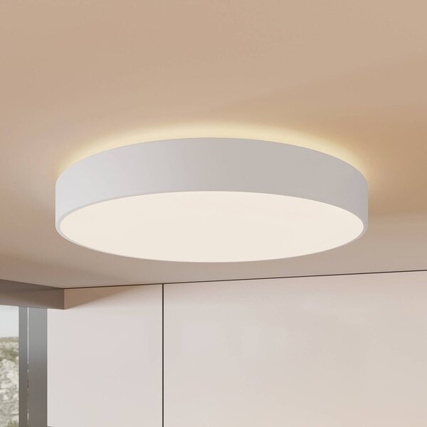 Arcchio LED mennyezeti lámpa Vanida, fehér, Ø 60 cm, fel/le, dimmelhető, Fehér / opál, Konyha, Alumínium, Modern