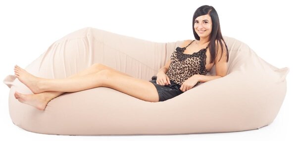 Relax Babzsák Kanapé - Drapp - 200x90x50 cm