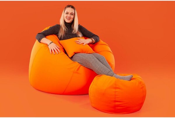 Narancs XXL Babzsákfotel Garnitúra