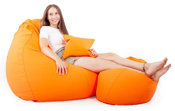 Narancs XXL Babzsákfotel Garnitúra
