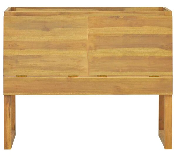 Tömör tíkfa fürdőszobaszekrény 90 x 40 x 75,5 cm