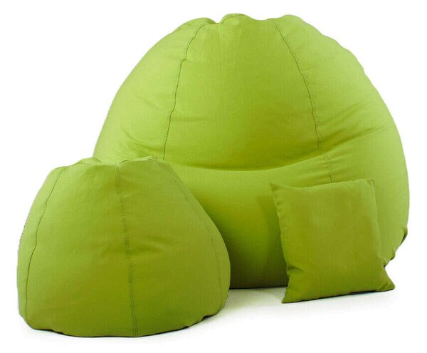 Fűzöld Babzsákfotel Garnitúra XXL