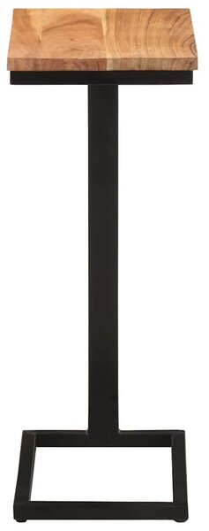 2 db tömör akácfa kisasztal 31,5 x 24,5 x 64,5 cm