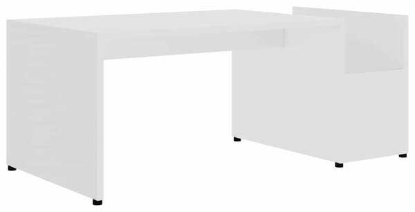 Fehér szerelt fa dohányzóasztal 90 x 45 x 35 cm
