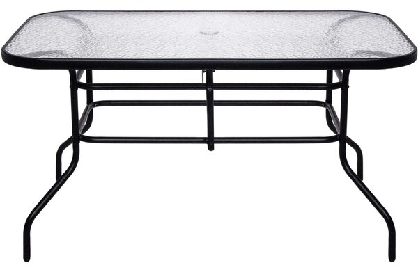 Springos kerti Asztal 140x80x70cm - Fekete