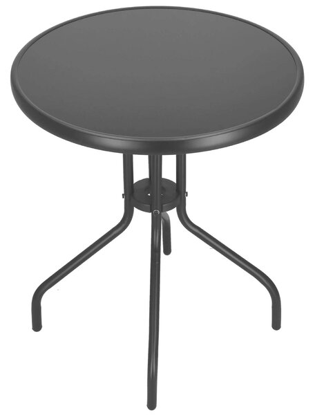 Springos kerti Asztal 60x70cm - Fekete