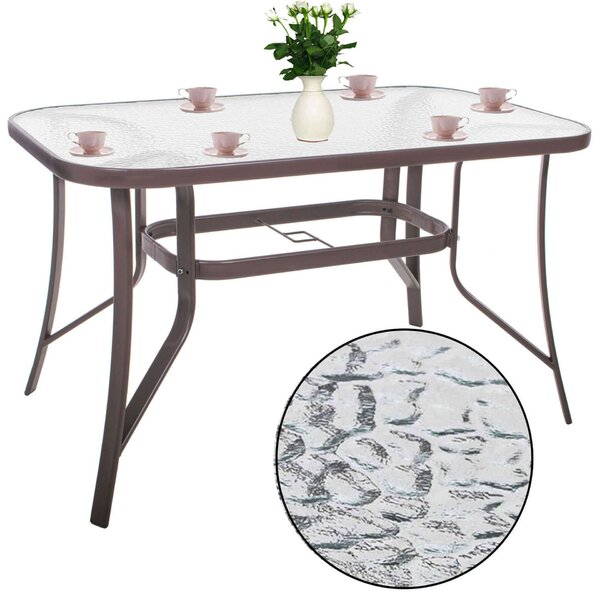 Springos kerti Asztal 120x70x70cm - Barna
