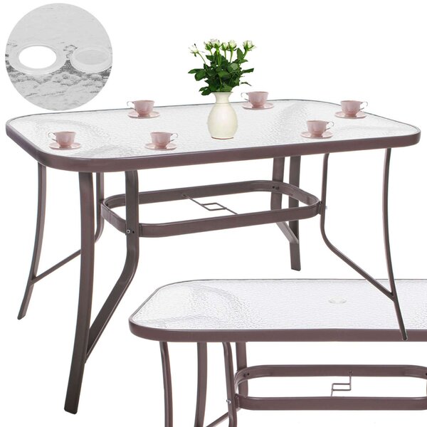 Springos kerti Asztal 120x70x70cm - Barna