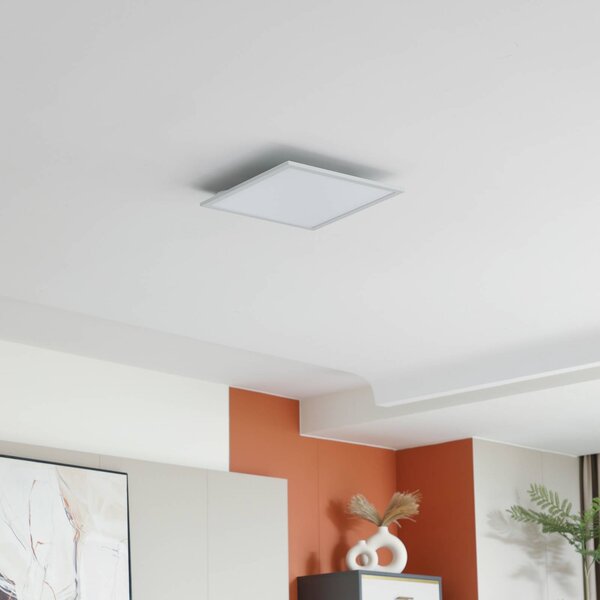 Lindby LED panel Enhife, fehér, 40 x cm, fém, 4,000 K, Fehér / opál, Dolgozószoba / Iroda, Modern