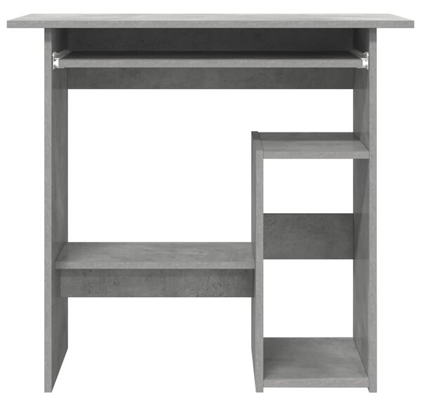 Betonszürke szerelt fa íróasztal 80 x 45 x 74 cm