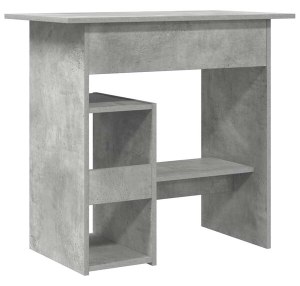 Betonszürke szerelt fa íróasztal 80 x 45 x 74 cm
