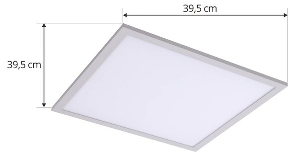 Lindby LED panel Enhife, fehér, 40 x cm, fém, 4,000 K, Fehér / opál, Dolgozószoba / Iroda, Modern