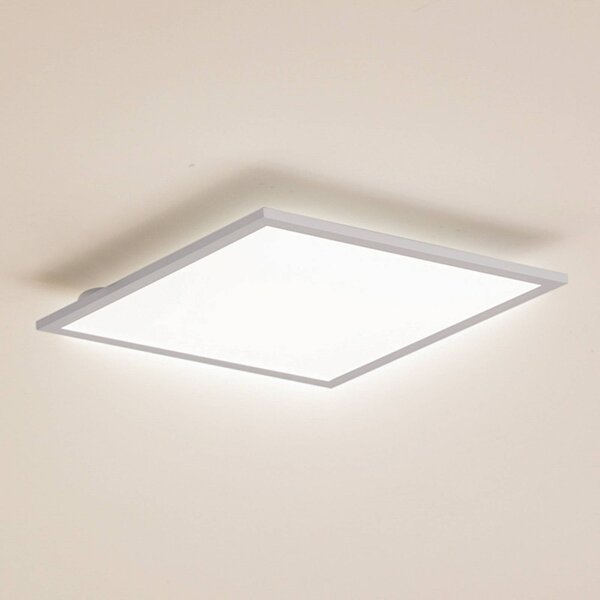 Lindby LED panel Enhife, fehér, 40 x cm, fém, 4,000 K, Fehér / opál, Dolgozószoba / Iroda, Modern