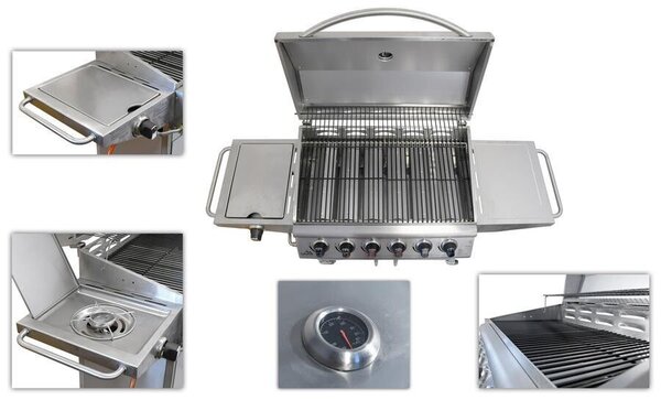 Cattara Manhattan Gázgrill - 6 Égő