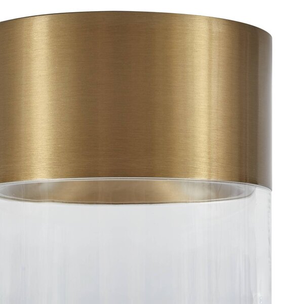 Lindby LED mennyezeti lámpa Dalila, arany, Ø 10 cm, alumínium, Sárgaréz / arany, Nappali / Étkező, Alumínium, Modern