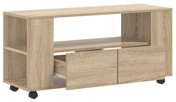 Sonoma tölgy színű szerelt fa TV-szekrény 102 x 34,5 x 43 cm