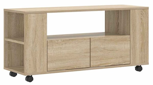 Sonoma tölgy színű szerelt fa TV-szekrény 102 x 34,5 x 43 cm