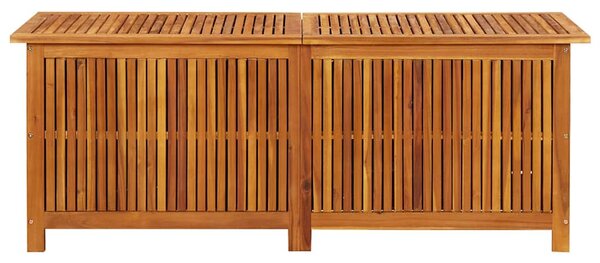 Tömör akácfa kerti tárolóláda 150 x 50 x 58 cm