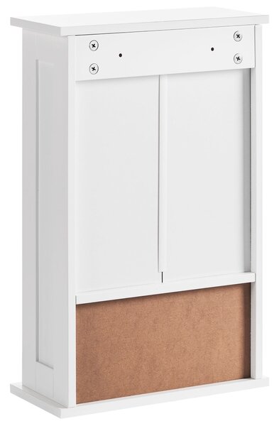 Fürdőszobai tükrös faliszekrény HUILA 34 cm 53 cm Fehér
