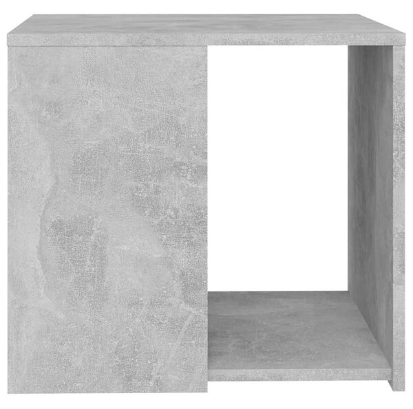 Betonszürke szerelt fa kisasztal 50 x 50 x 45 cm