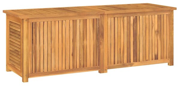 Tömör tíkfa kerti tárolóláda zsákkal 150 x 50 x 55 cm