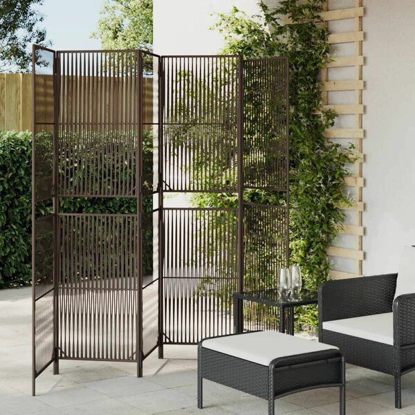 VidaXL Polyrattan Térelválasztó - Barna - 6 Panel - 294x180cm