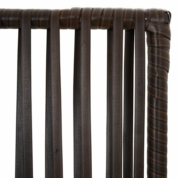 Polyrattan Térelválasztó - 4 Panel - Szürke - 196x200cm
