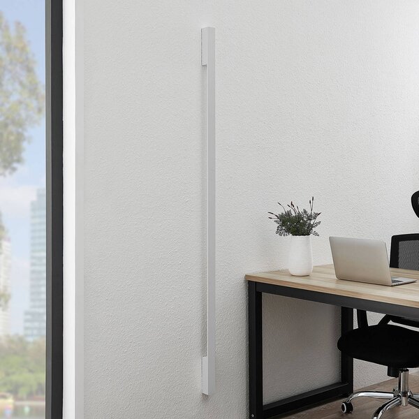 Arcchio Ivano LED fali lámpa, 170 cm, fehér, Fehér / opál, Folyosó, Alumínium, Modern