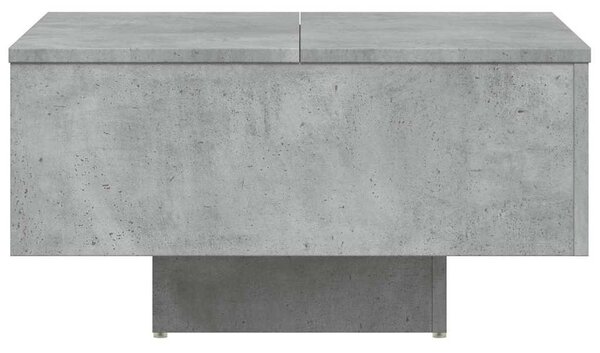 Betonszürke szerelt fa dohányzóasztal 60 x 60 x 31,5 cm
